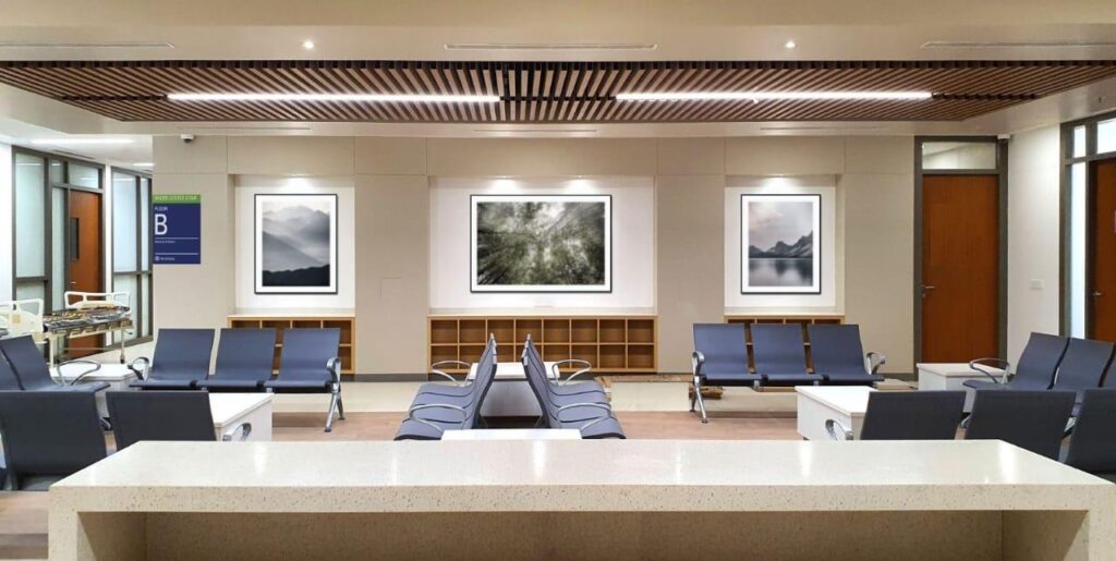 Reception and waiting lounge