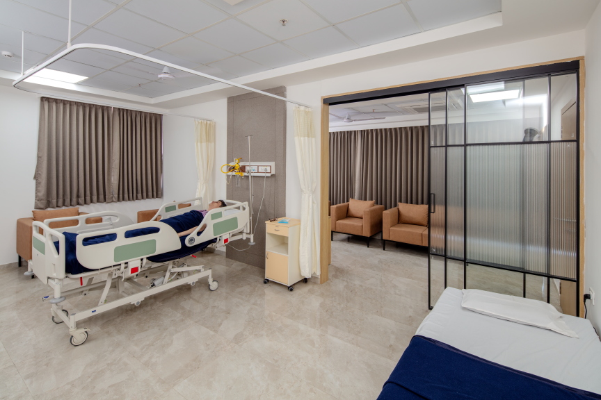 Patient room built by Inframedics